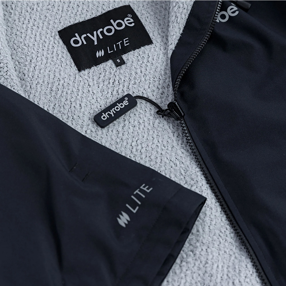 Dryrobe Lite Recycled Changing Robe DLBG - Black / Grey